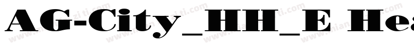 AG-City_HH_E Heavy字体转换